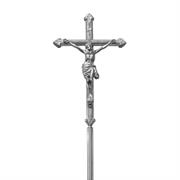 CROCE PROCESSIONALE ARGENTATA 205 CM.