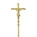 CROCE PROCESSIONALE DORATA 205 CM.