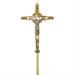 CROCE PROCESSIONALE DORATA CON NODO PX