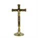 POLISHED BRASS CROSS H. 25.5 CM.