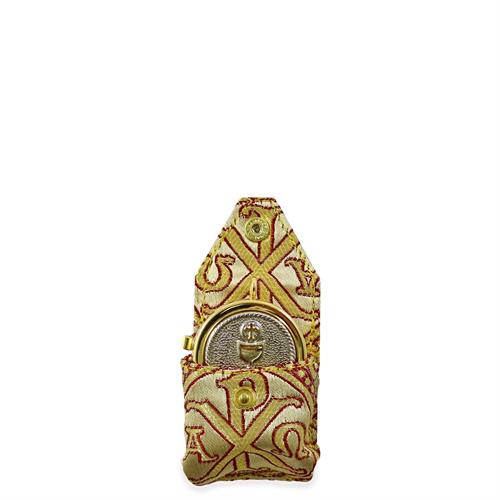 ASTUCCIO PORTAVIATICO IN TESSUTO BROCCATO CON TECHINA