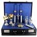 24-HOUR TRAVEL MASS KIT SUITCASE LUXURY BLUE SATIN INTERIOR