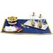 24-HOUR TRAVEL MASS KIT SUITCASE LUXURY BLUE SATIN INTERIOR