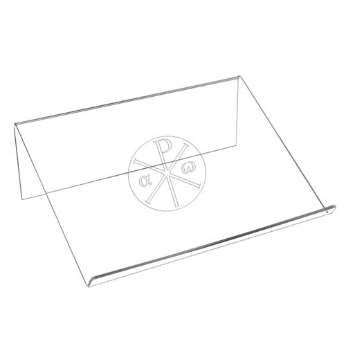 LEGGIO IN PLEXIGLASS ALFA E OMEGA 45x30x12,5 cm.