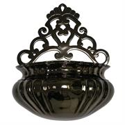 ACQUASANTIERA GRANDE IN FINITURA BRONZO ANTICATO