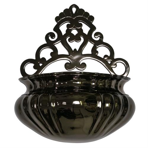 ACQUASANTIERA GRANDE IN FINITURA BRONZO ANTICATO