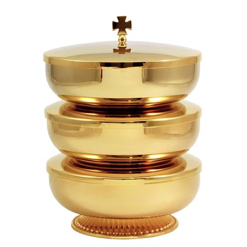 STACKING BOWL CIBORIA 3 PIECES 14 CM. DIAMETER
