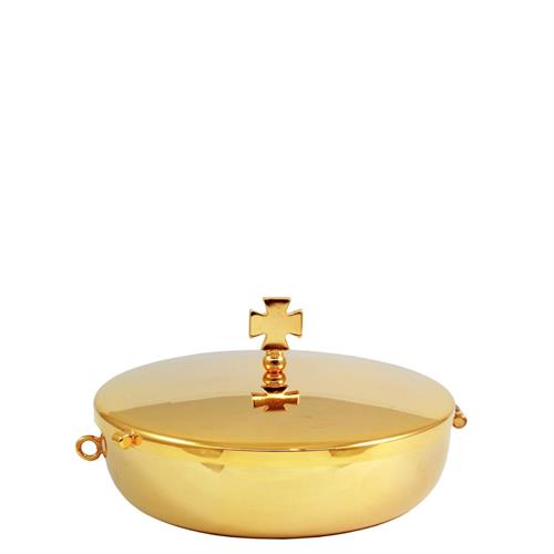GOLD PLATED BOWL CIBORIUM WITH LID 12 CM.