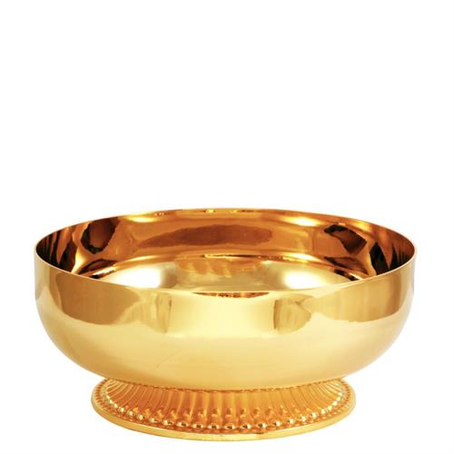 GOLD PLATED BOWL CIBORIUM Ø 23 CM. WITH CAST BASE