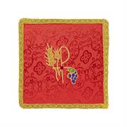 PALLA PER CALICE RASO ROSSO CON PIETRA E PX