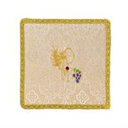 PALLA PER CALICE RASO DAMASCATO CON PIETRA E PX