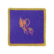 PALLA PER CALICE RASO VIOLA CON PIETRA E PX