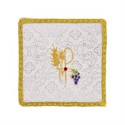 PALLA PER CALICE RASO BIANCO CON PIETRA E PX