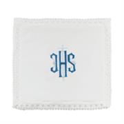 SET MESSA 100% COTONE 4 PZ RICAMO JHS