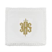 SET MESSA 100% COTONE 4 PZ RICAMO JHS DORATO