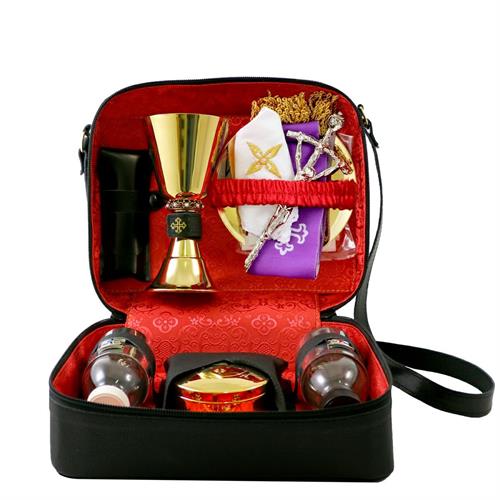 LARGE GENUINE LEATHER BAG WITH SHOULDER STRAP IBIG CHALICE