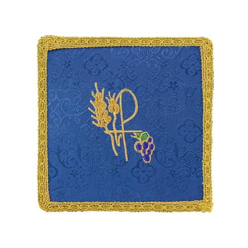 PALLA PER CALICE RASO BLU CON RICAMO PX