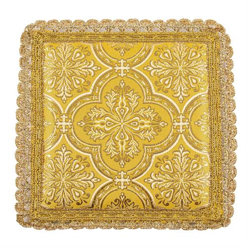 PALLA PER CALICE TESSUTO BROCCATO CROCE