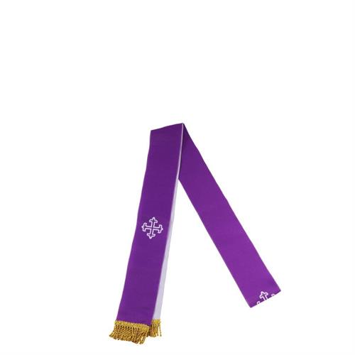 STOLETTA BICOLORE VIOLA E BIANCA 150 CM