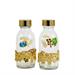 GLASS BOTTLES FOR WATER AND WINE GOLD PLATED GRAPES 125 ML