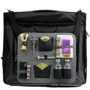 BORSA PORTA ABITI COMPLETA INTERNO RASO GRIGIO