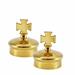 CRUE SET WITH GOLD PLATED ROUND TRY 110 ML HAND-PAINTED
