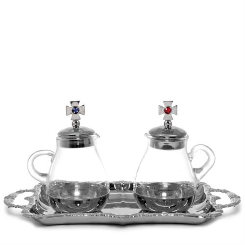 SERVIZIO ACQUA E VINO PIATTO BAROCCO 110 ML