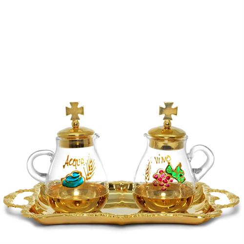 CRUE SET WITH GOLD PLATED BAROQUE STYLE TRY 110 ML  HAND-PAINTED