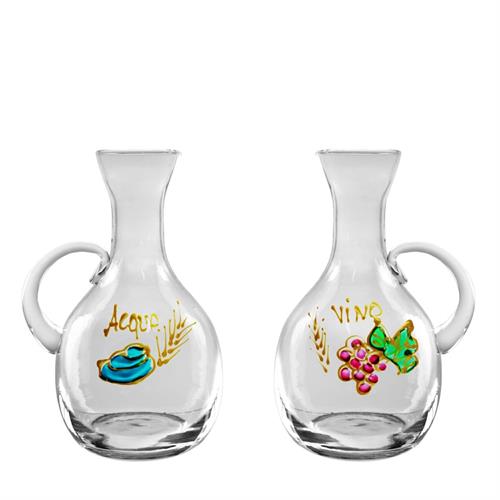 COPPIA BROCCHETTE VENEZIA 200ML DIPINTE A MANO