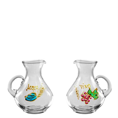 COPPIA BROCCHETTE ROMA 130 ML DIPINTE A MANO