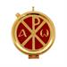 GOLD PLATED PYX ALPHA AND OMEGA ENAMELED