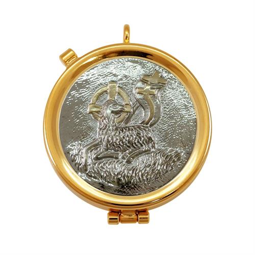 GOLD PLATED PYX SILVER-PLATED LAMB OF PEACE STYLE