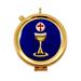 TECA EUCARISTICA CALICE CON CROCE SFONDO BLU