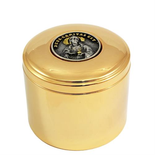 SCATOLA PORTAOSTIE Ø9 h.6.5 DEUS CARITAS EST 90 PARTICOLE