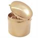 GOLD PLATED HOST BOX IHS STYLE Ø9 x 6.5 cm.