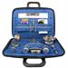 TRAVEL MASS KIT ABS SUITCASE BLUE SATIN INSIDE