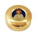 GOLD PLATED HOST BOX  CHRIST BLESSING Ø8