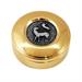 GOLD PLATED HOST BOX LAMB OF PEACE ANTIQUE SILVER STYLE Ø8
