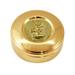 GOLD PLATED HOST BOX IHS AND GOLDEN GRAPES STYLE Ø9