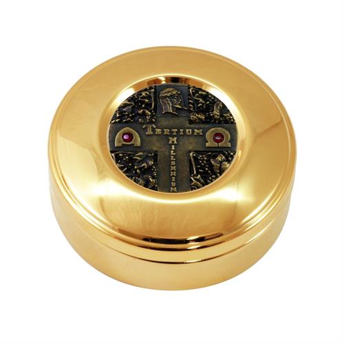 GOLD PLATED HOST BOX TERTIUM MILLENNIUM STYLE Ø9