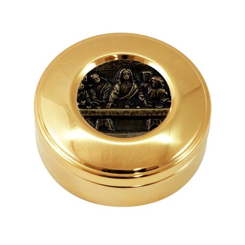 GOLD PLATED HOST BOX LAST SUPPER STYLE Ø9