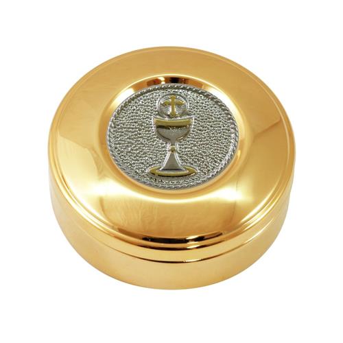 GOLD PLATED HOST BOX SILVER-PLATED CHALICE Ø9