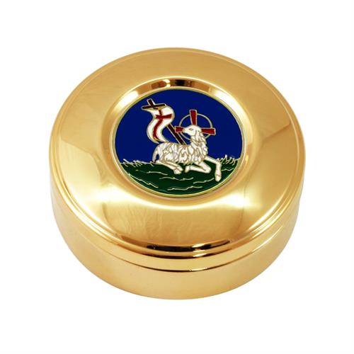 SCATOLA PORTA OSTIE AGNELLO PACE BLU Ø8 h.2,5