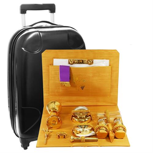 TROLLEY PER CELEBRAZIONE INTERNO ARANCIONE CON RICAMO PX