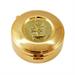 GOLD PLATED HOST BOX IHS AND GOLDEN GRAPES STYLE Ø9