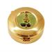 GOLD PLATED HOST BOX HAND PAINTED CHALICE Ø9