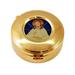 GOLD PLATED HOST BOX  CHRIST BLESSING Ø9