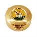 GOLD PLATED HOST BOX LAMB OF PEACE YELLOW ENAMEL Ø9