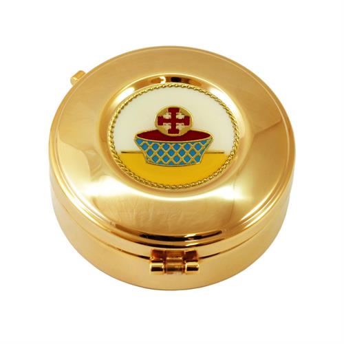 TECA PORTA OSTIE CESTO CON CROCE SFONDO BIANCO Ø9