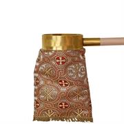 BORSA PER ELEMOSINA 1MT TESSUTO BROCCATO ALFA E OMEGA